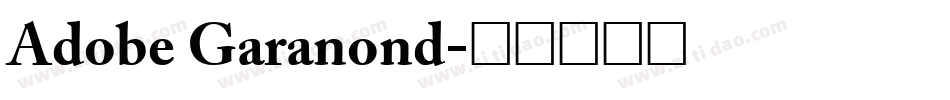 Adobe Garanond字体转换